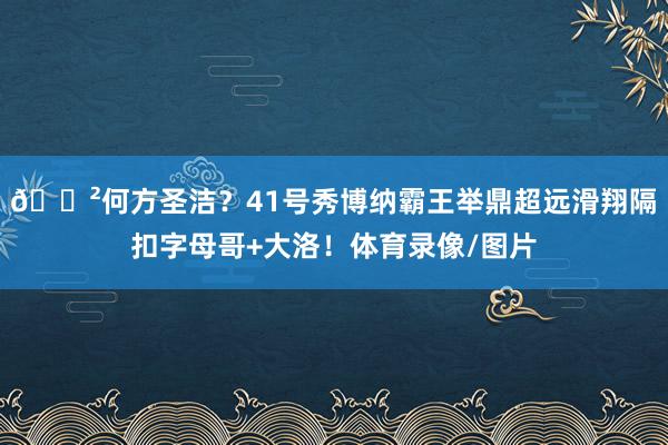 😲何方圣洁？41号秀博纳霸王举鼎超远滑翔隔扣字母哥+大洛！体育录像/图片