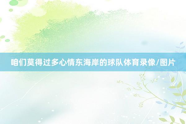 咱们莫得过多心情东海岸的球队体育录像/图片