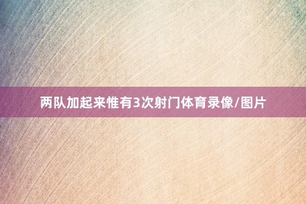 两队加起来惟有3次射门体育录像/图片