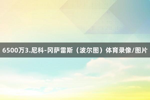 6500万3.尼科-冈萨雷斯（波尔图）体育录像/图片