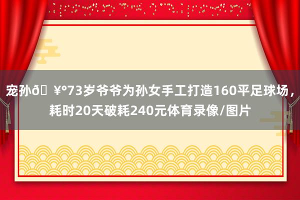 宠孙🥰73岁爷爷为孙女手工打造160平足球场，耗时20天破耗240元体育录像/图片