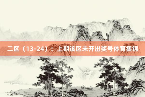 二区（13-24）：上期该区未开出奖号体育集锦