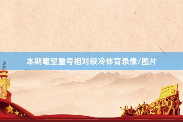 本期瞻望重号相对较冷体育录像/图片