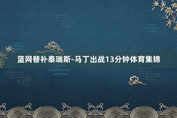 篮网替补泰瑞斯-马丁出战13分钟体育集锦