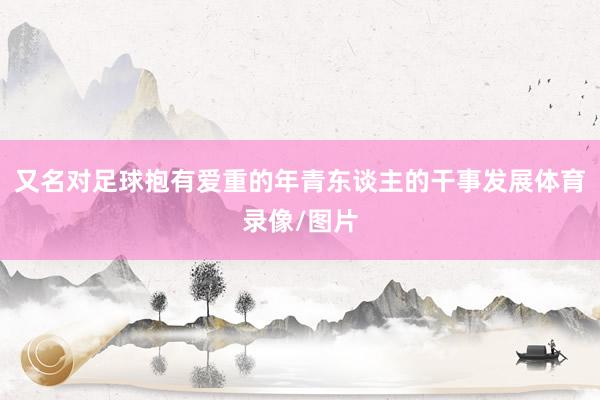 又名对足球抱有爱重的年青东谈主的干事发展体育录像/图片