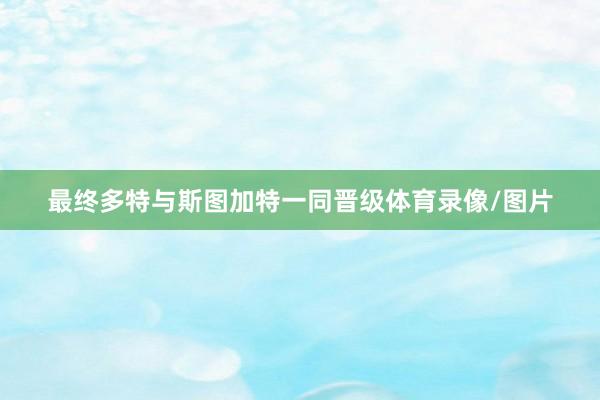 最终多特与斯图加特一同晋级体育录像/图片