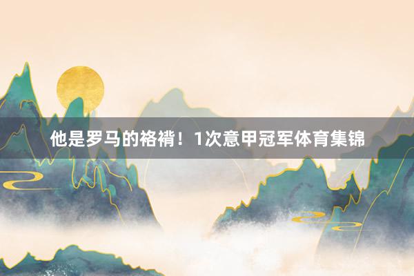 他是罗马的袼褙!1次意甲冠军体育集锦