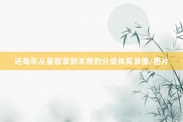 还每年从曼联拿到丰厚的分成体育录像/图片