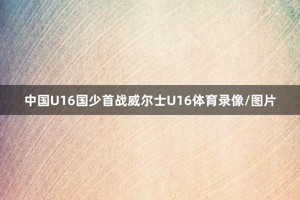 中国U16国少首战威尔士U16体育录像/图片