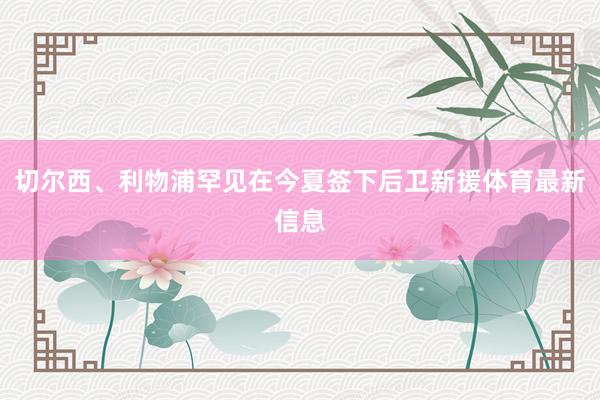 切尔西、利物浦罕见在今夏签下后卫新援体育最新信息