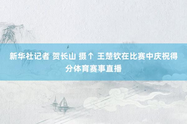 新华社记者 贺长山 摄↑ 王楚钦在比赛中庆祝得分体育赛事直播