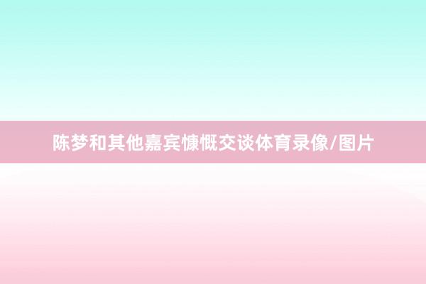 陈梦和其他嘉宾慷慨交谈体育录像/图片