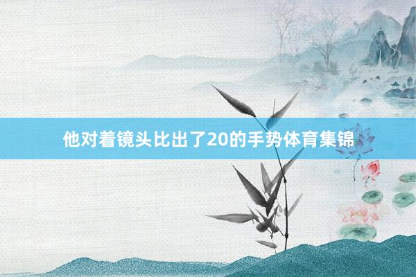 他对着镜头比出了20的手势体育集锦