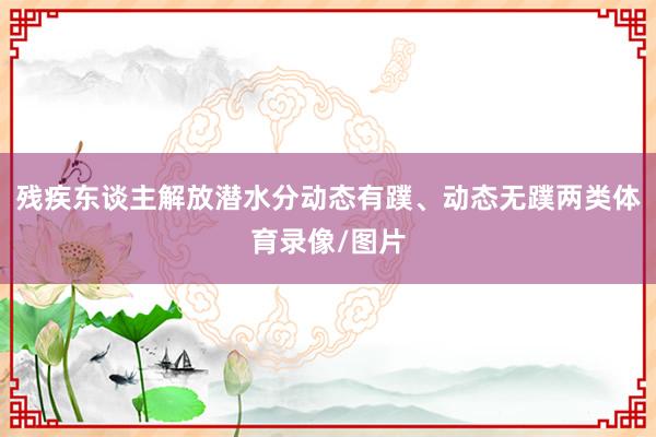 残疾东谈主解放潜水分动态有蹼、动态无蹼两类体育录像/图片