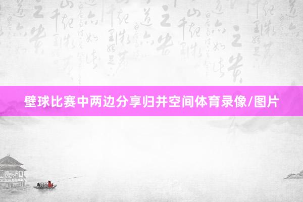 壁球比赛中两边分享归并空间体育录像/图片
