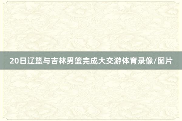 20日辽篮与吉林男篮完成大交游体育录像/图片