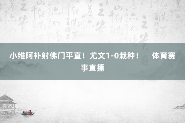 小维阿补射佛门平直！尤文1-0栽种！    体育赛事直播