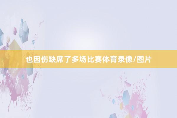 也因伤缺席了多场比赛体育录像/图片