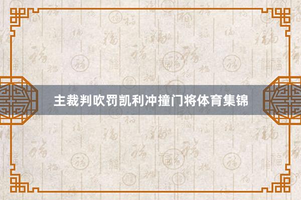 主裁判吹罚凯利冲撞门将体育集锦
