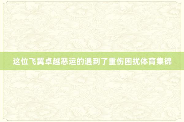 这位飞翼卓越恶运的遇到了重伤困扰体育集锦