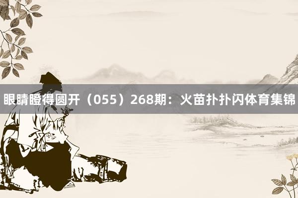 眼睛瞪得圆开(055) 268期:火苗扑扑闪体育集锦