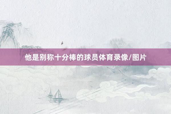 他是别称十分棒的球员体育录像/图片