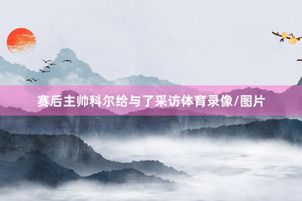 赛后主帅科尔给与了采访体育录像/图片