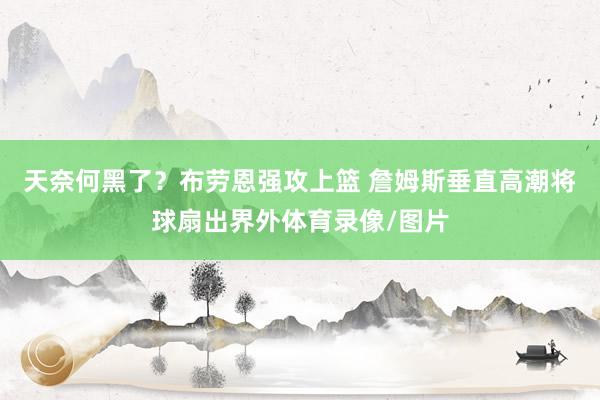 天奈何黑了？布劳恩强攻上篮 詹姆斯垂直高潮将球扇出界外体育录像/图片