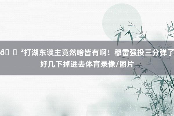 😲打湖东谈主竟然啥皆有啊!穆雷强投三分弹了好几下掉进去体育录像/图片