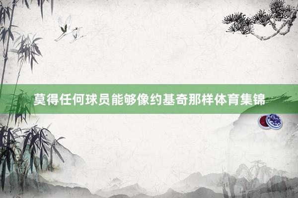 莫得任何球员能够像约基奇那样体育集锦