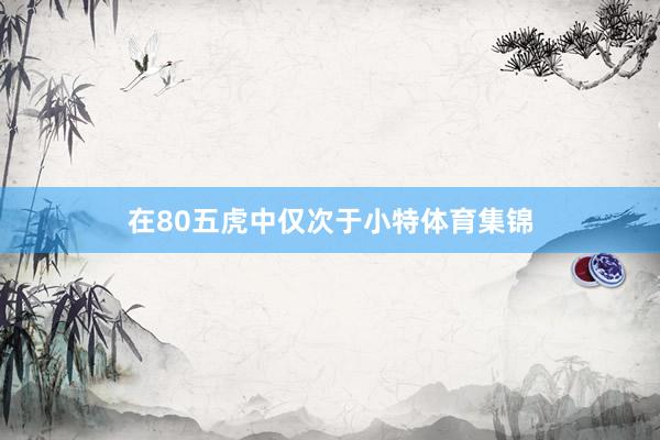 在80五虎中仅次于小特体育集锦