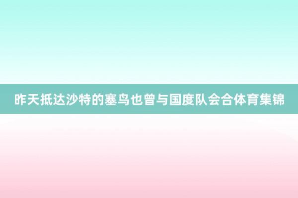 昨天抵达沙特的塞鸟也曾与国度队会合体育集锦