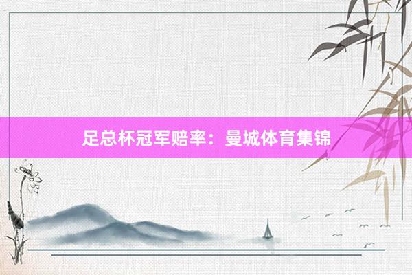 足总杯冠军赔率：曼城体育集锦