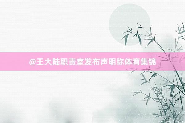 @王大陆职责室发布声明称体育集锦