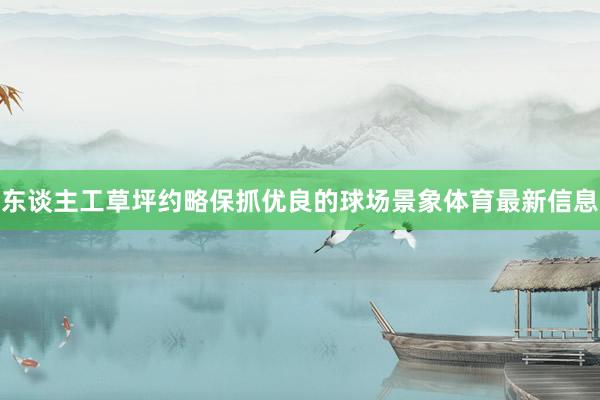 东谈主工草坪约略保抓优良的球场景象体育最新信息