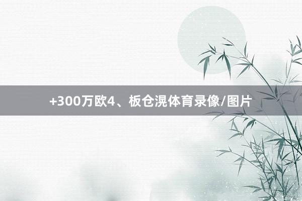 +300万欧4、板仓滉体育录像/图片