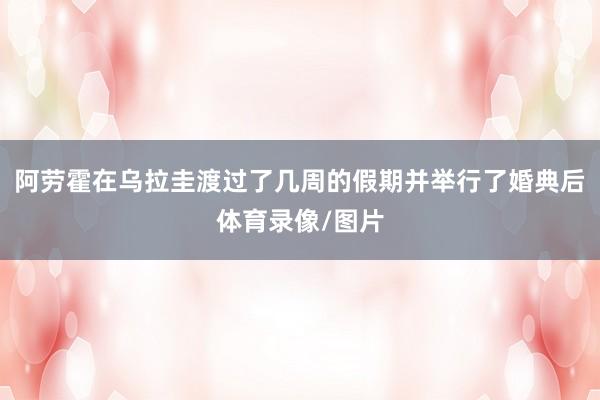 阿劳霍在乌拉圭渡过了几周的假期并举行了婚典后体育录像/图片