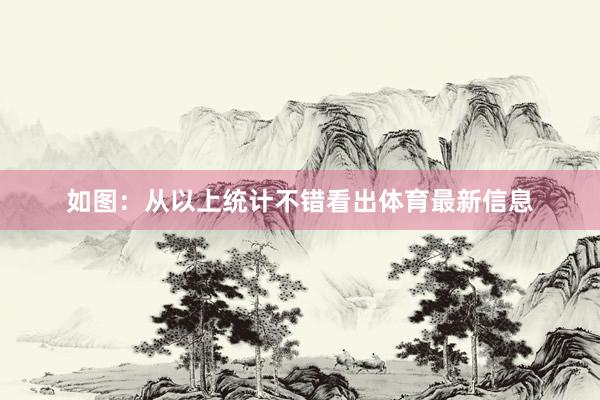 如图: 从以上统计不错看出体育最新信息