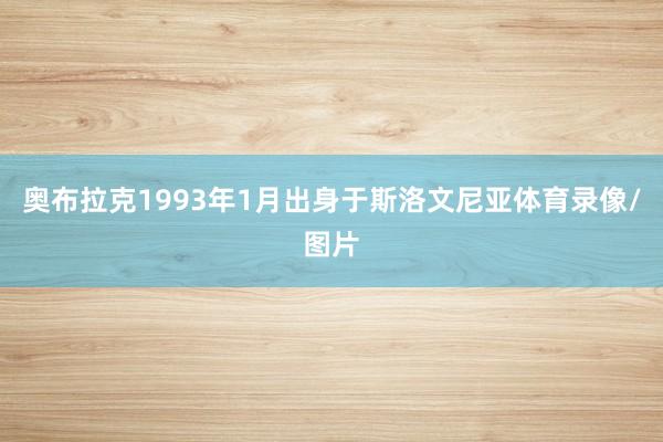 奥布拉克1993年1月出身于斯洛文尼亚体育录像/图片