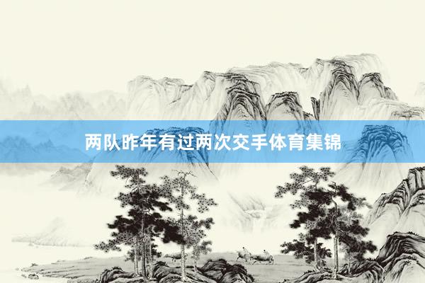 两队昨年有过两次交手体育集锦