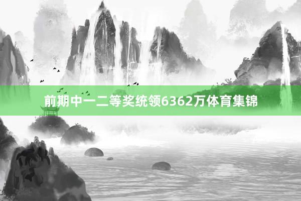 前期中一二等奖统领6362万体育集锦