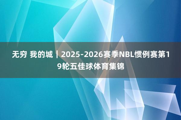 无穷 我的城｜2025-2026赛季NBL惯例赛第19轮五佳球体育集锦