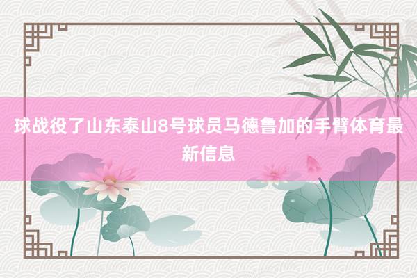 球战役了山东泰山8号球员马德鲁加的手臂体育最新信息