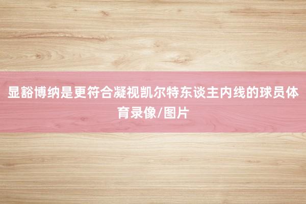 显豁博纳是更符合凝视凯尔特东谈主内线的球员体育录像/图片