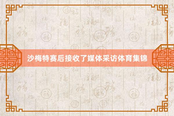 沙梅特赛后接收了媒体采访体育集锦